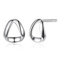 925 Sterling Silver Geometric Simple Earrings
